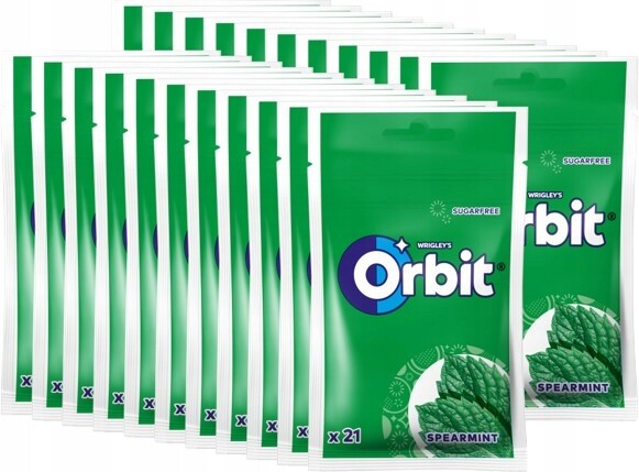 Žvýkačka Bag Orbit Spearmint 29g/22 kartonů
