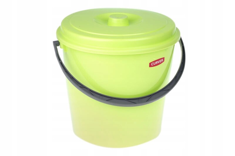 Kbelík s víkem zelený 12 l Curver