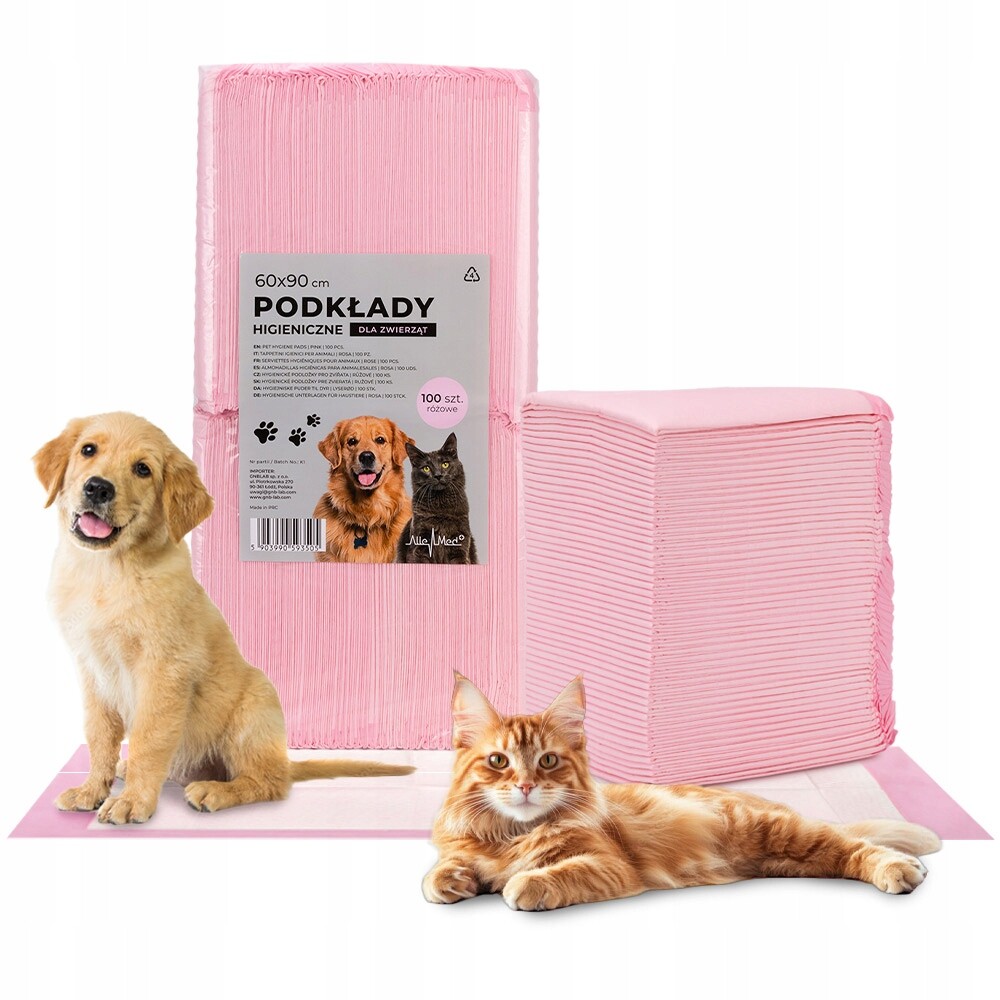 100x Hygienické podložky pro psy Allemed Podložky pro psy na 60x90 cm