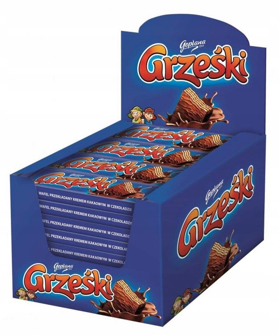 Grześki Wafel s kakaovým krémem v čokoládě 36 g x 36 kusů