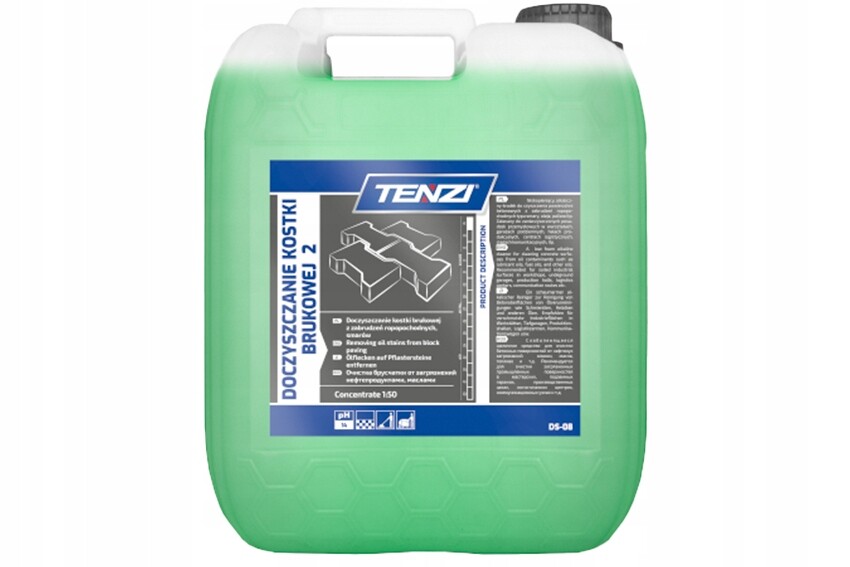 Tekutý koncentrát na mytí odlupování dlažebních kostek bez mycího prostředku Tenzi 5 l