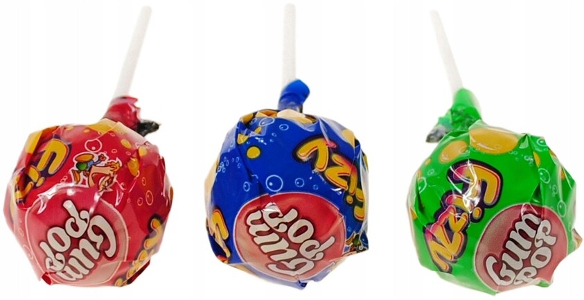 Argo Gum Pop Lízátka s ovocnou příchutí a žvýkačkou 15 g 100 ks