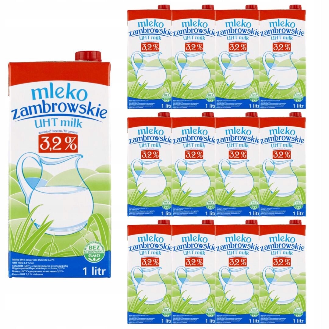 Zambrovské mléko Uht 3,2 % 1 l x 12 kusů