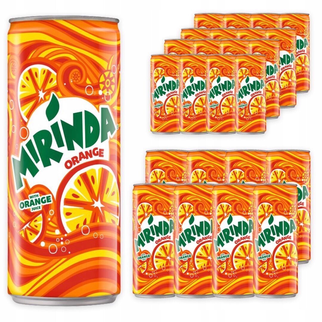 Mirinda Orange Sycený nápoj 330 ml x 24 kusů