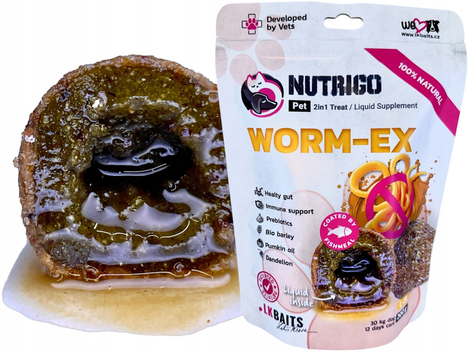 Lk Baits Pet Nutrigo Dog Supplement Worm-Ex,L-XL,200g