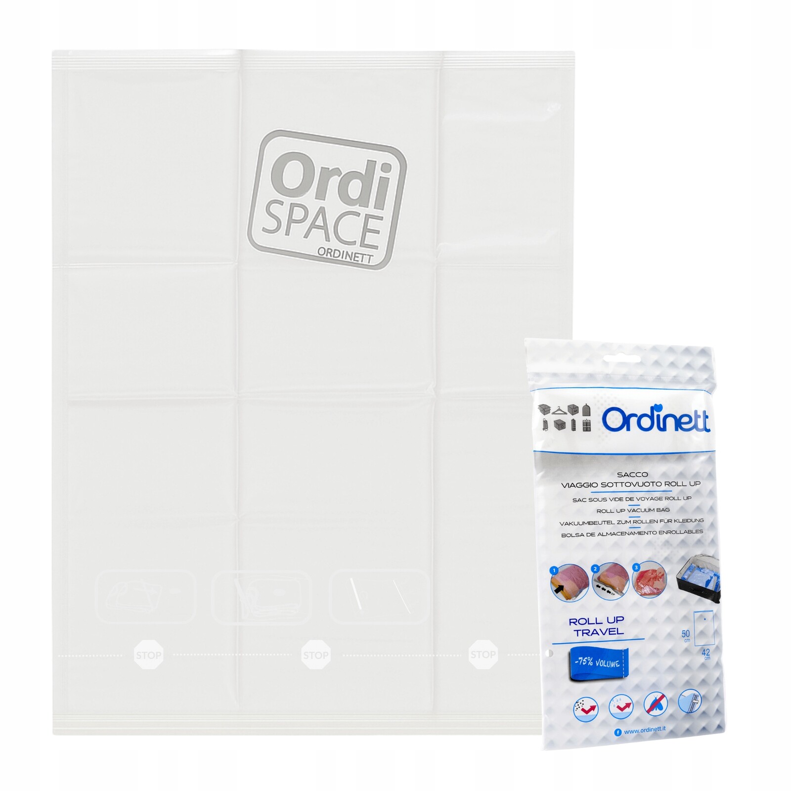 Vakuový sáček 42x50 cm Úspora místa v kufru, rolovací, na oblečení