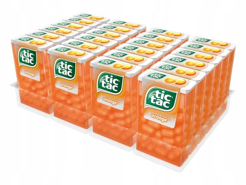 Tic Tac Dražé s pomerančovou příchutí 18 g x 24 kusů