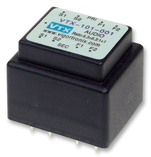 Vigortronix Vtx-101-001 Transformer, Audio, 6.3+6.3:1+1