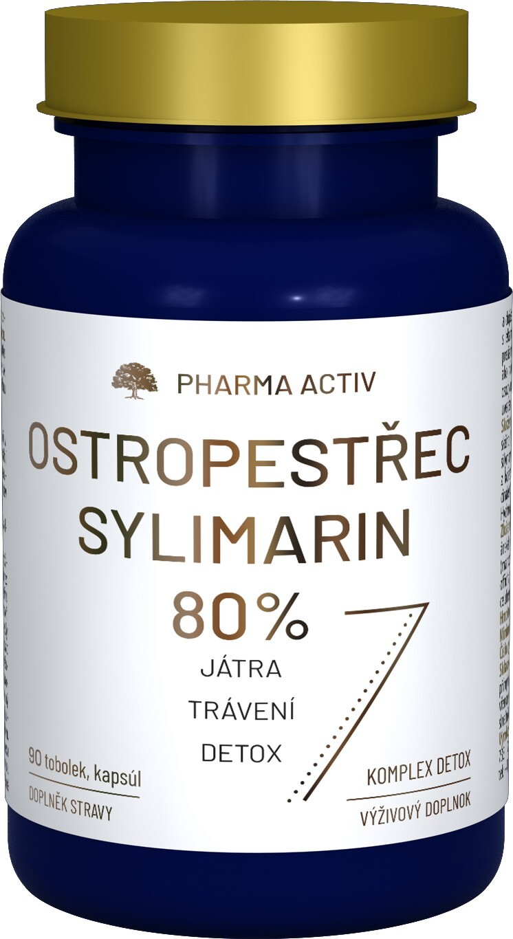 PHARMA ACTIV Ostropestřec Sylimarin 80% 90 tobolek