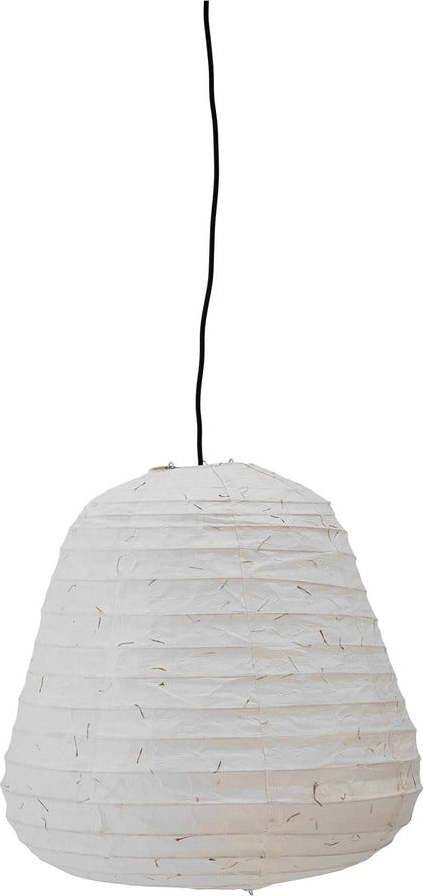 Bílé závěsné svítidlo ø 50 cm Leena – Bloomingville