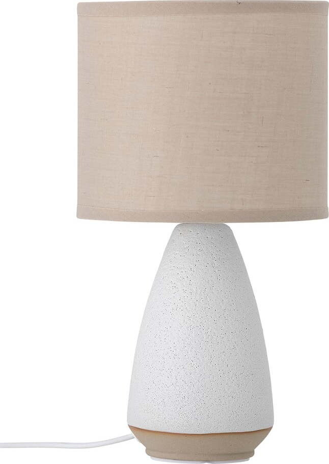 Bílá/béžová stolní lampa s textilním stínidlem (výška 27,5 cm) Paprica – Bloomingville