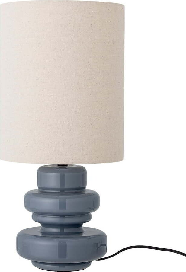 Modrá stolní lampa s textilním stínidlem (výška 51 cm) Fabiola – Bloomingville