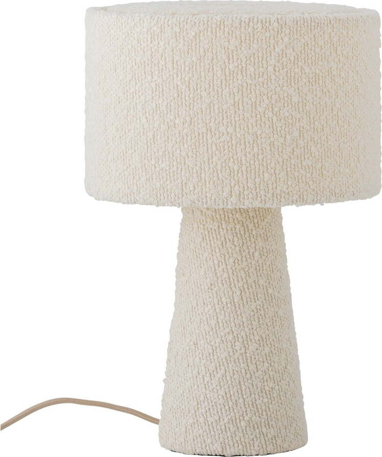 Bílá stolní lampa s textilním stínidlem (výška 30 cm) Emmie – Bloomingville
