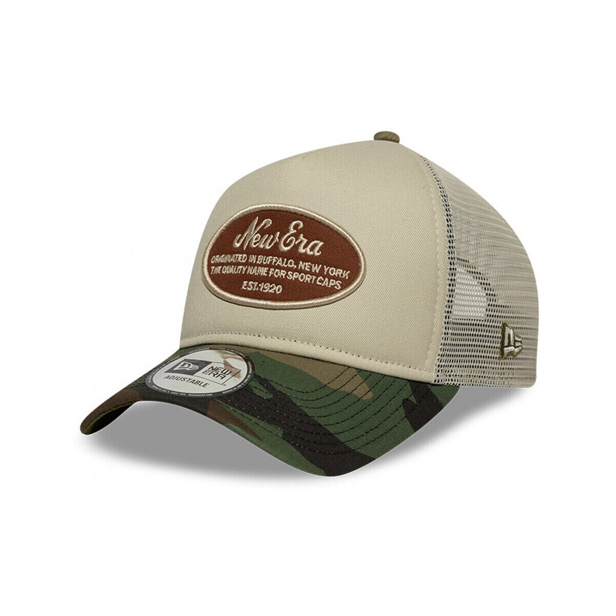 New-Era  Oval patch camo trucker newera  Béžová