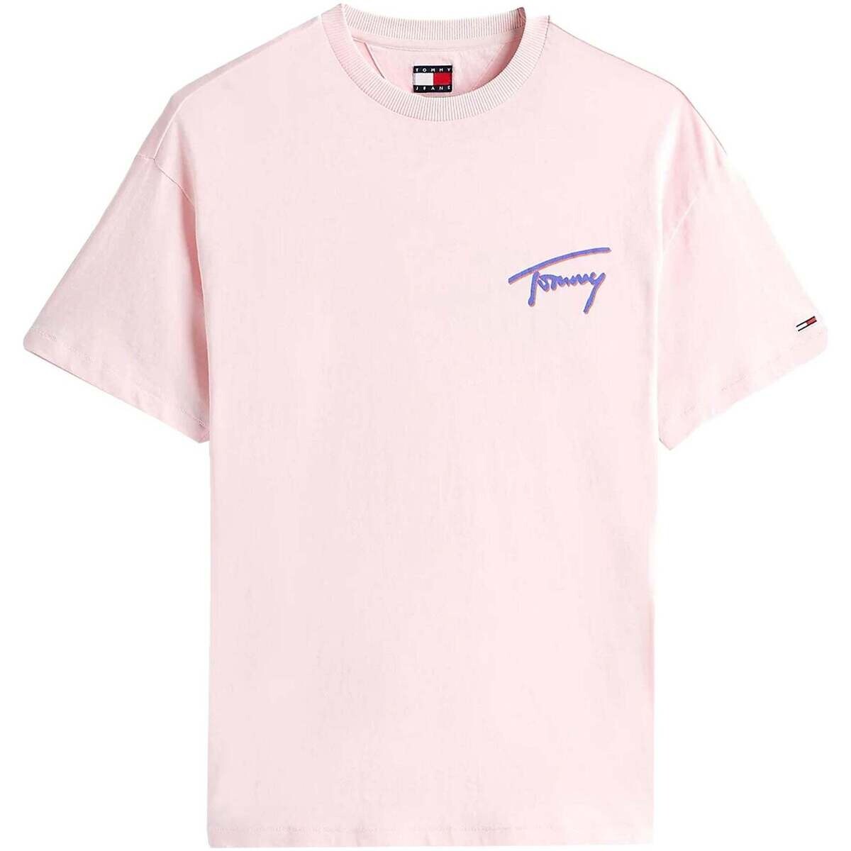 Tommy Jeans  Faded Graphic Relaxed T-Shirt Pink  Růžová