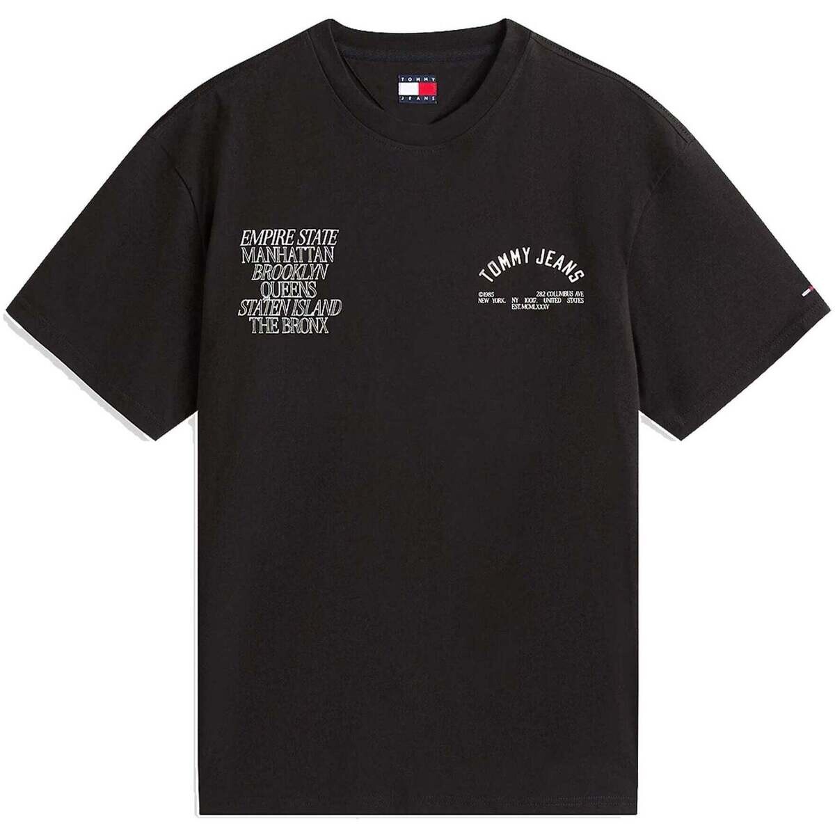 Tommy Jeans  Graphic Boroughs T-Shirt Black  Černá