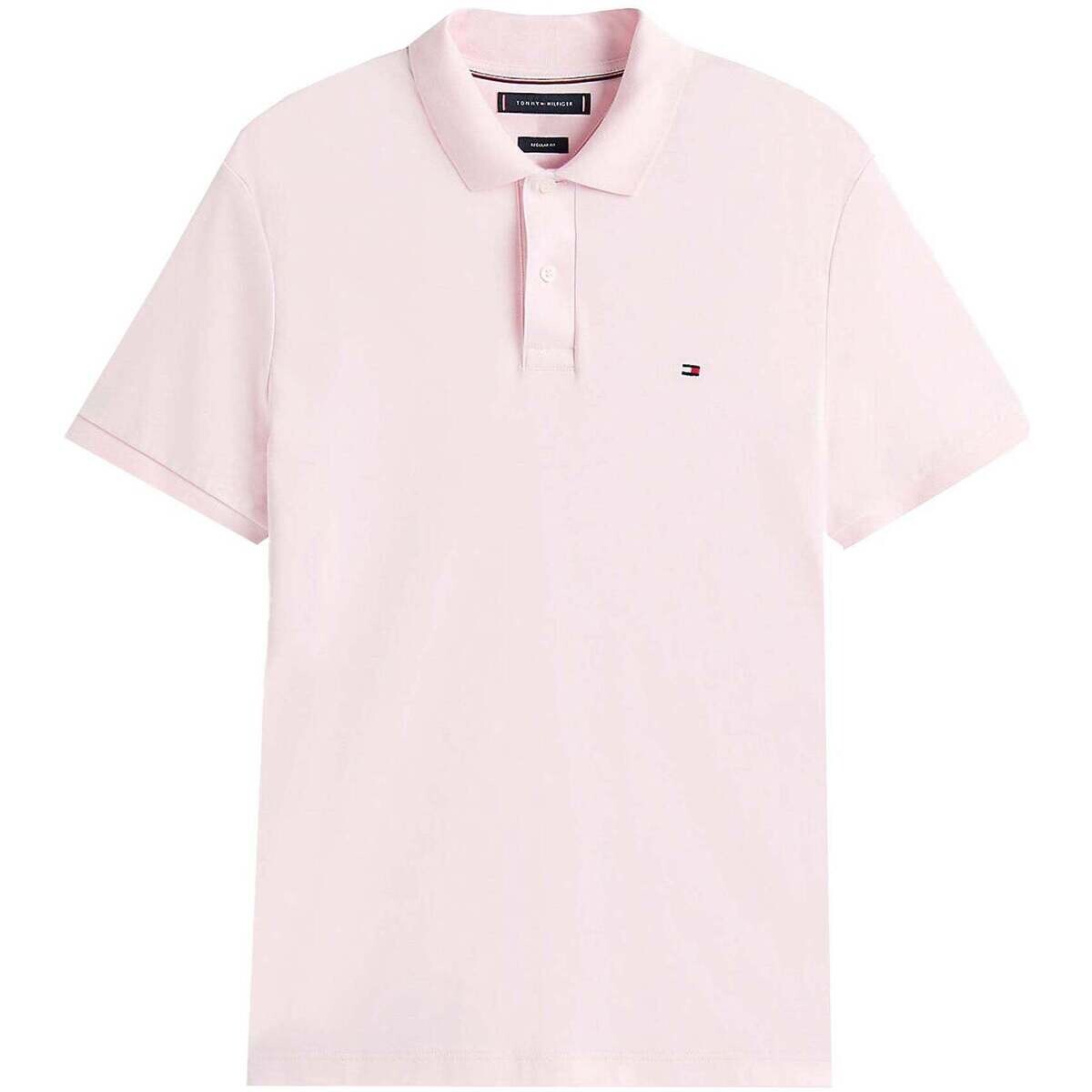 Tommy Hilfiger  Liquid Cotton Regular Fit Polo Shirt Pink Lily  Růžová