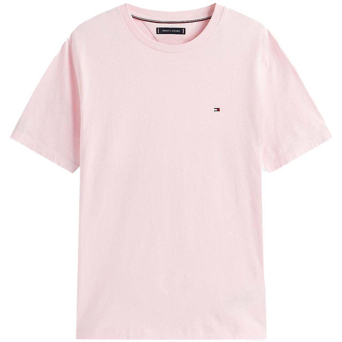 Tommy Hilfiger  Reg Fit Crew Neck T-Shirt Pink Lily  Růžová