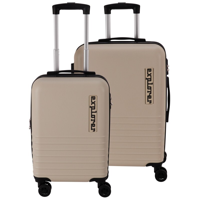 PROWORLD Sada cestovních kufrů 2 ks tmavě šedá KO-DG4700150