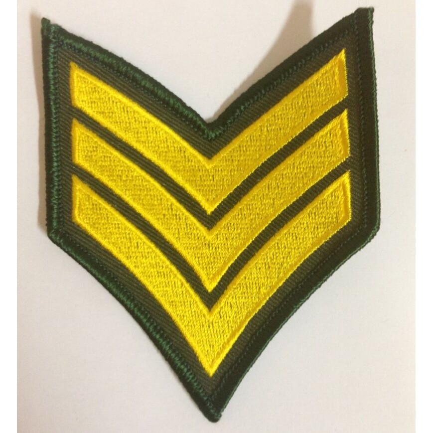 Nášivka Anton US SERGEANT - olivová-žlutá