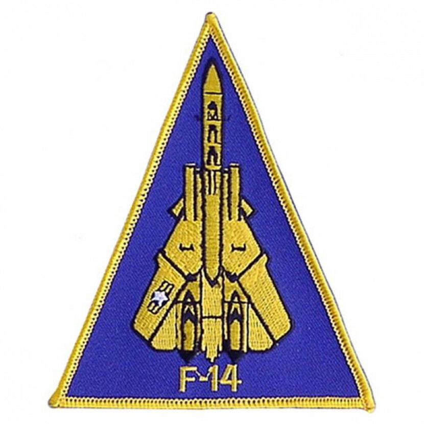 Nášivka Anton US AIR FORCE F-14 PILOT - modrá-žlutá