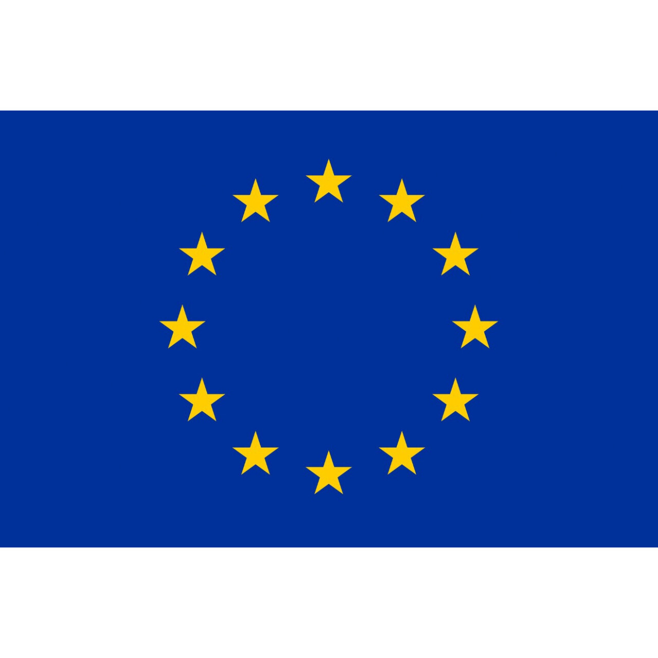 Vlajka Evropská unie (EU) 30 x 45 cm na dřevěné tyčce