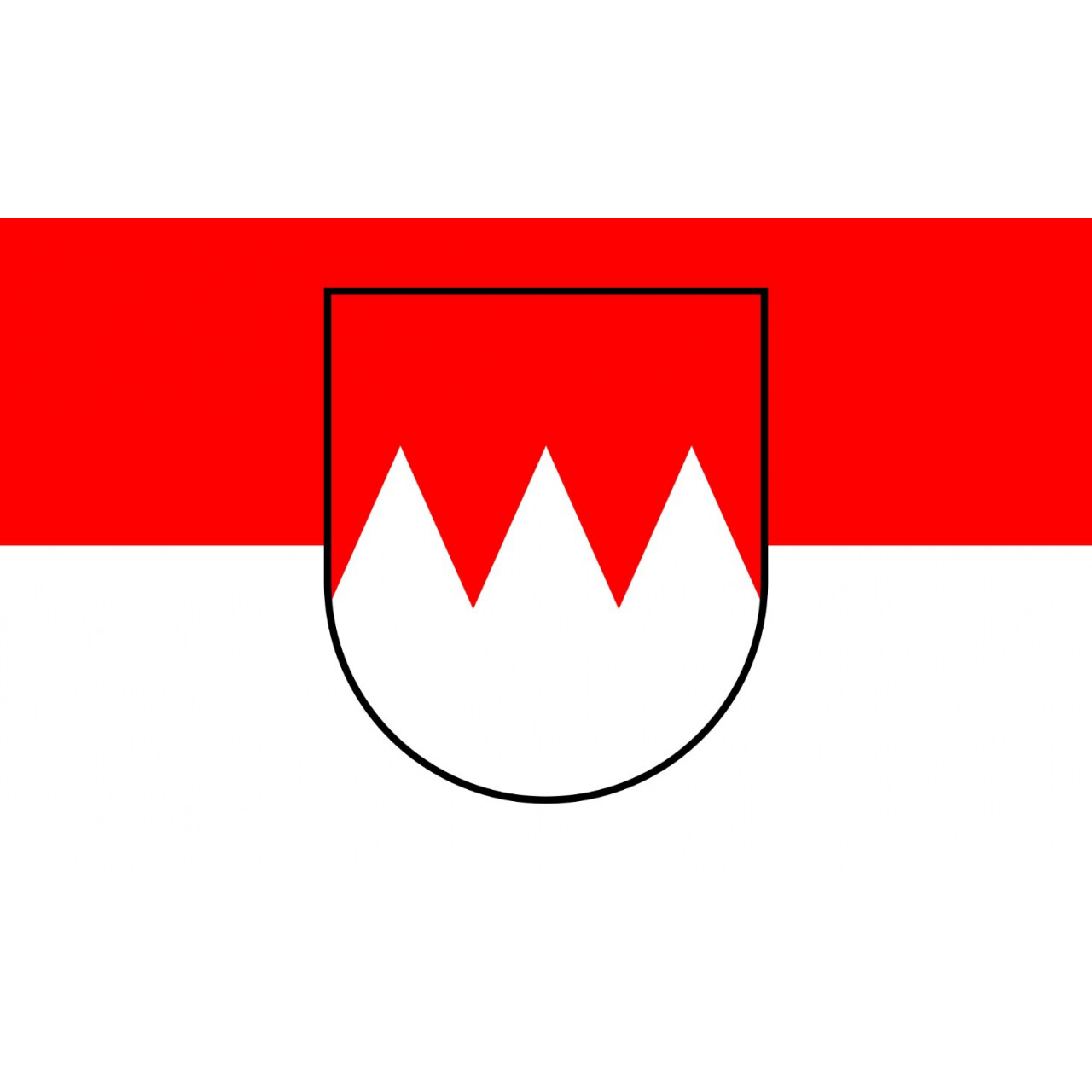 Vlajka Franky (Německo) 30 x 45 cm na dřevěné tyčce