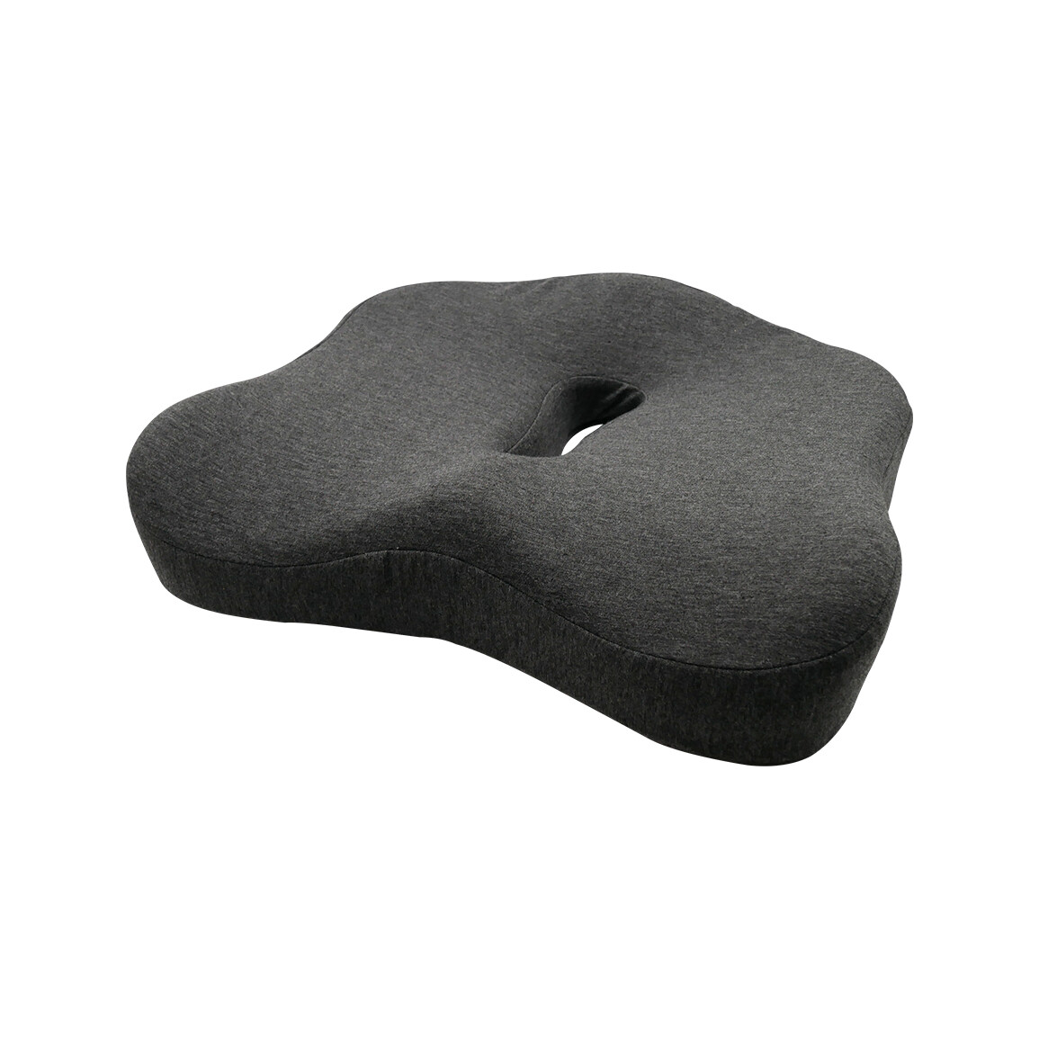 Tvarovaný podsedák z paměťové pěny - tmavě šedý
