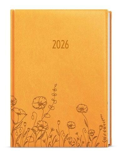 Diář týdenní A5 Oskar Vivella s ražbou louka okrový