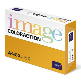 Xerografický papír Coloraction, Venezia, A4, 80 g/m2, tmavě oranžový, 500 listů, vhodný pro inkoustový tisk