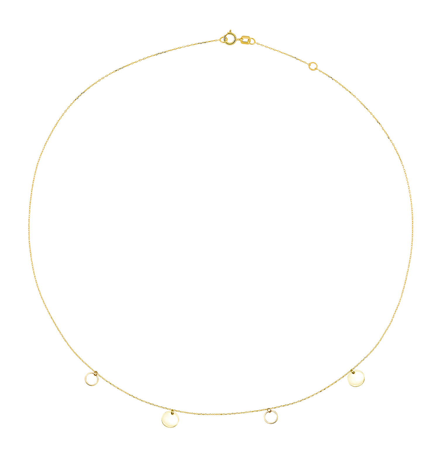 Cutie Jewellery Elegantní minimalistický náhrdelník ze žlutého zlata Z0100-40-X-1