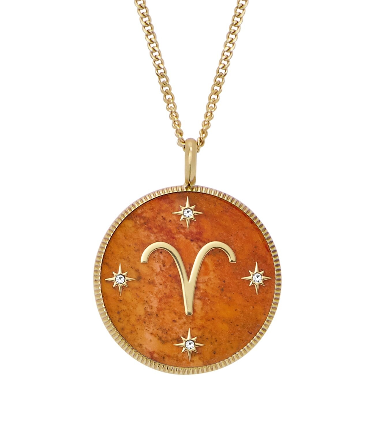 Fossil Pozlacený náhrdelník znamení Beran Written in the Stars JF04838710