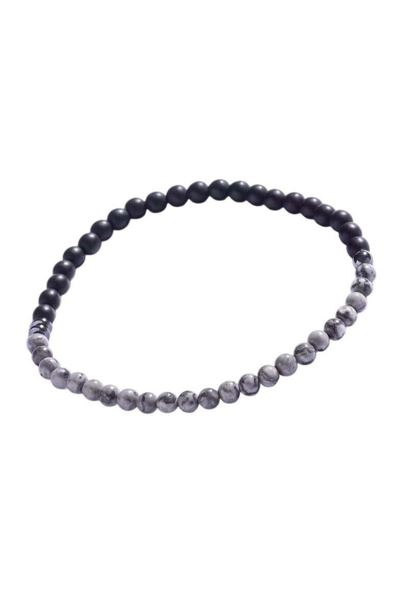 Marc Malone Pánský korálkový náramek s jaspisem MCGB5110