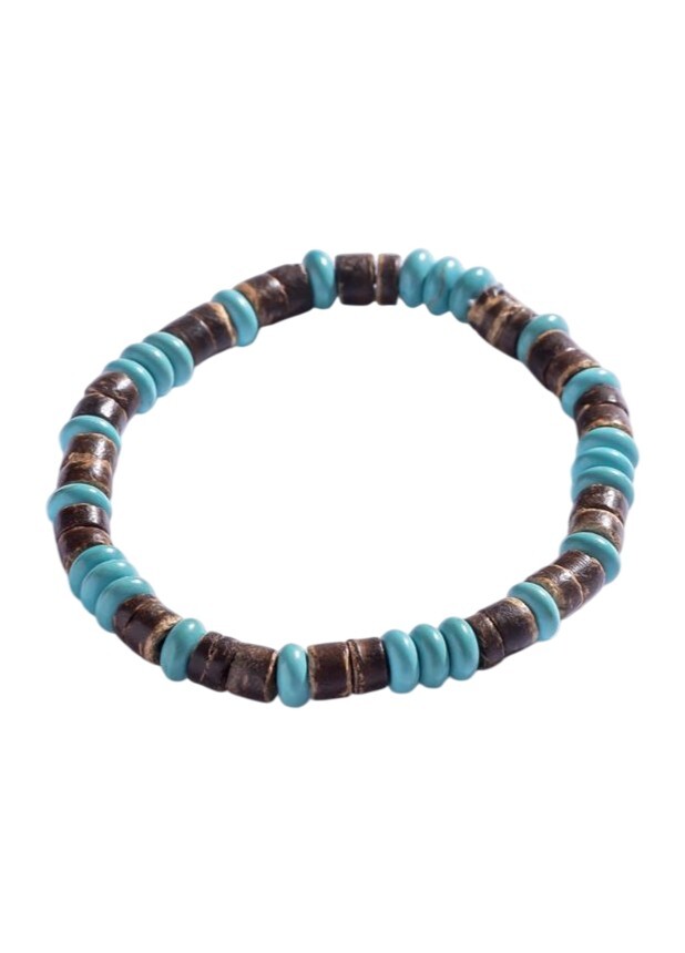 Marc Malone Korálkový pánský náramek s tyrkysem MCGB5087