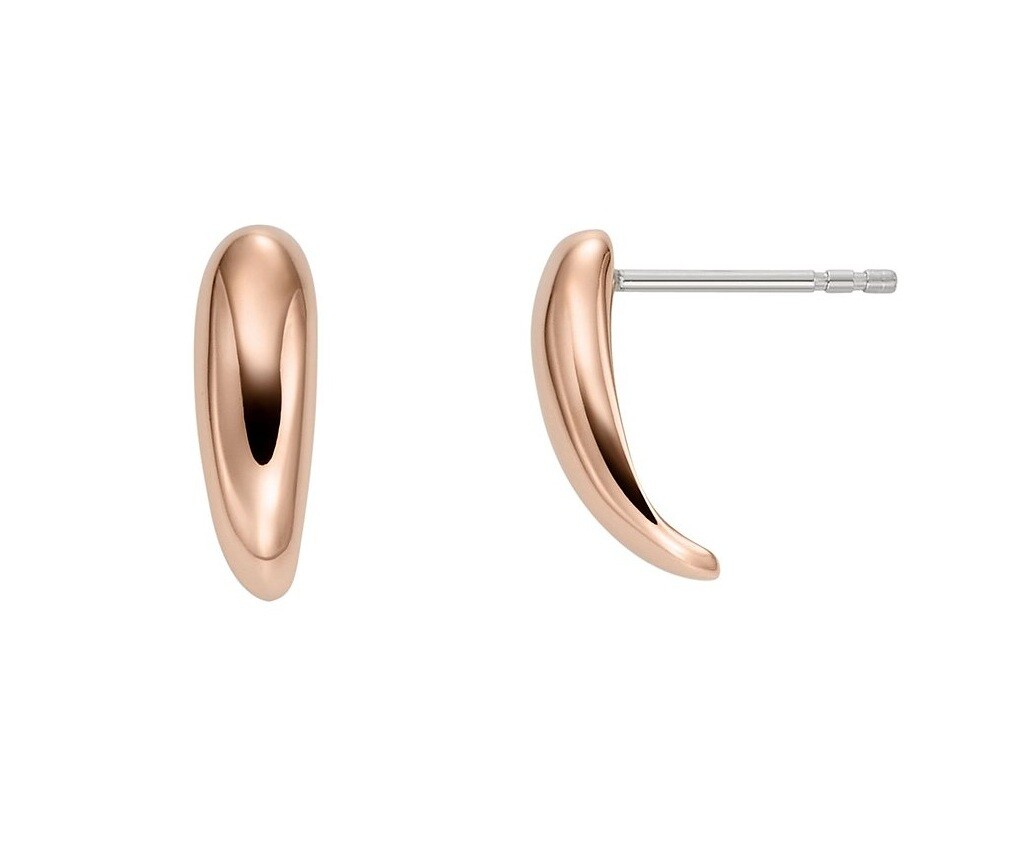 Skagen Elegantní pozlacené náušnice Anja Pebble SKJ1847791