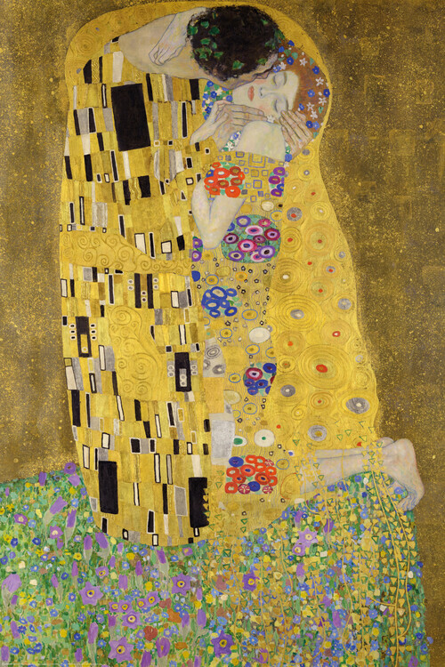 Europosters Plakát, Obraz - The Kiss (1908), Gustav Klimt, 61 × 91.5 cm
