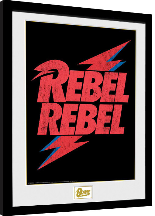 GB EYE Obraz na zeď - David Bowie - Rebel Rebel Logo, 30.5 × 40.6 cm
