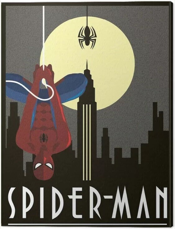 PYRAMID Obraz na plátně Marvel - Spider-Man Hanging, 2 - 30×40 cm