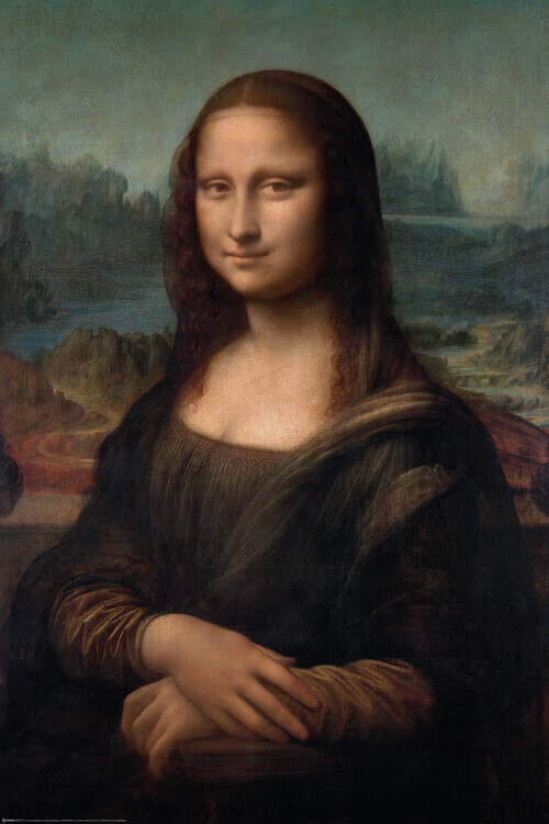 Europosters Plakát, Obraz - Mona Lisa, Leonardo Da Vinci, 61 × 91.5 cm