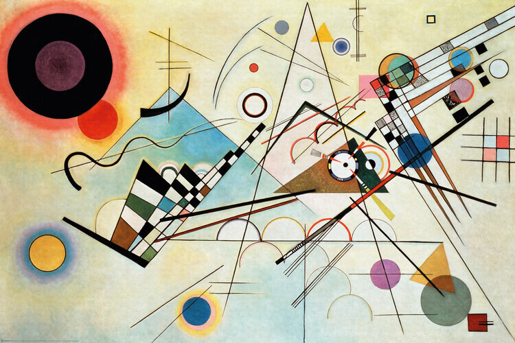 Europosters Plakát, Obraz - Wassily Kandinsky - Composition VIII., 91.5 × 61 cm