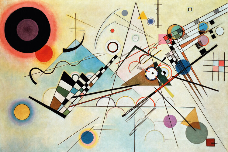 Europosters Plakát, Obraz - Wassily Kandinsky - Composition VIII., Wassilly Kandinsky, 120 × 80 cm