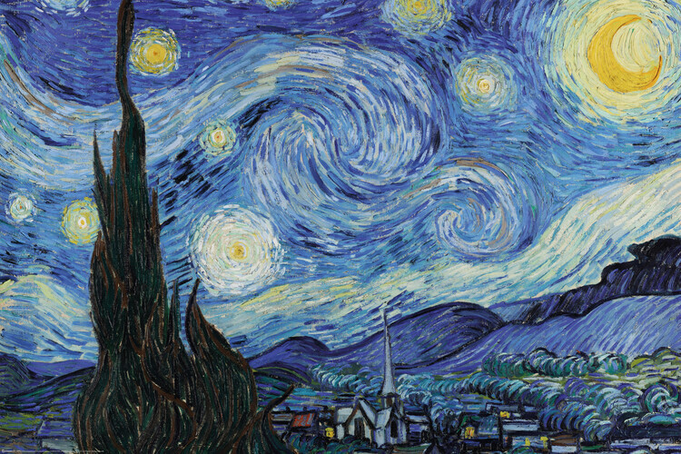 Europosters Plakát, Obraz - Vincent van Gogh - Starry Night, 120 × 80 cm