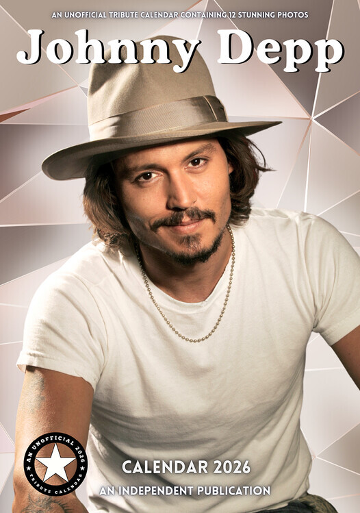 CALLDREAMS Kalendář 2026 Johnny Depp, A3