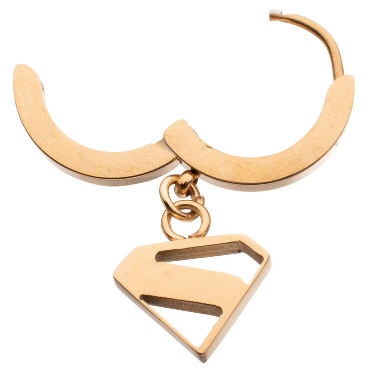 GRUPO ERIK Náušnice Náušnice Superman - Huggie Cutout