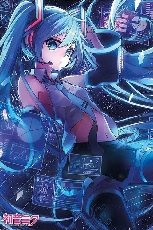 ABY STYLE Plakát, Obraz - Hatsune Miku - Screen, 61 × 91.5 cm
