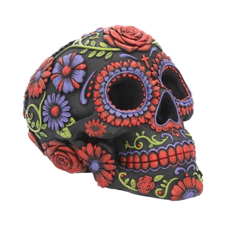 NEMESIS NOW Figurka Skull - Day of the Dead - Sugar Blooms, 18 cm