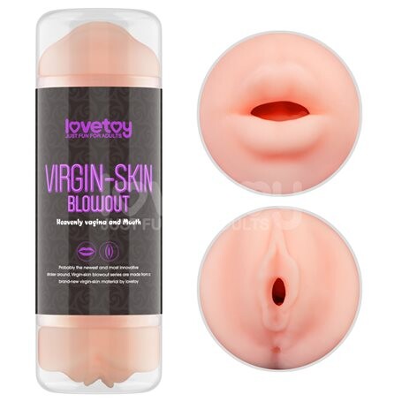 Masturbátor Lovetoy DOUBLE VIRGIN-SKIN Vagina and Mouth Lovetoy
