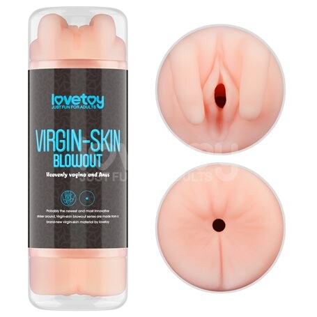 Masturbátor Lovetoy DOUBLE VIRGIN-SKIN Vagina and Anus Lovetoy