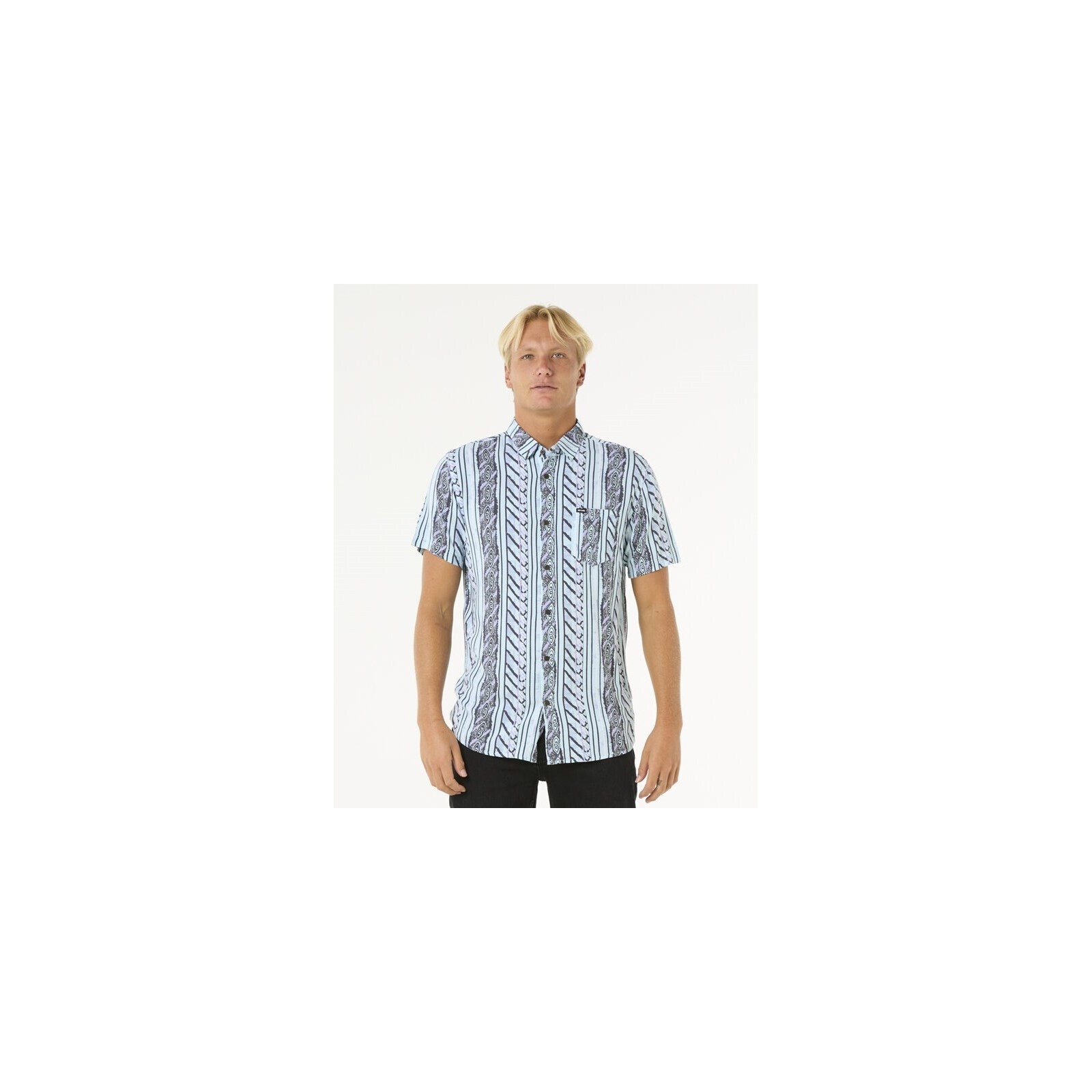 košile RIP CURL - Fun Times S/S Shirt Light Aqua (8089) velikost: M