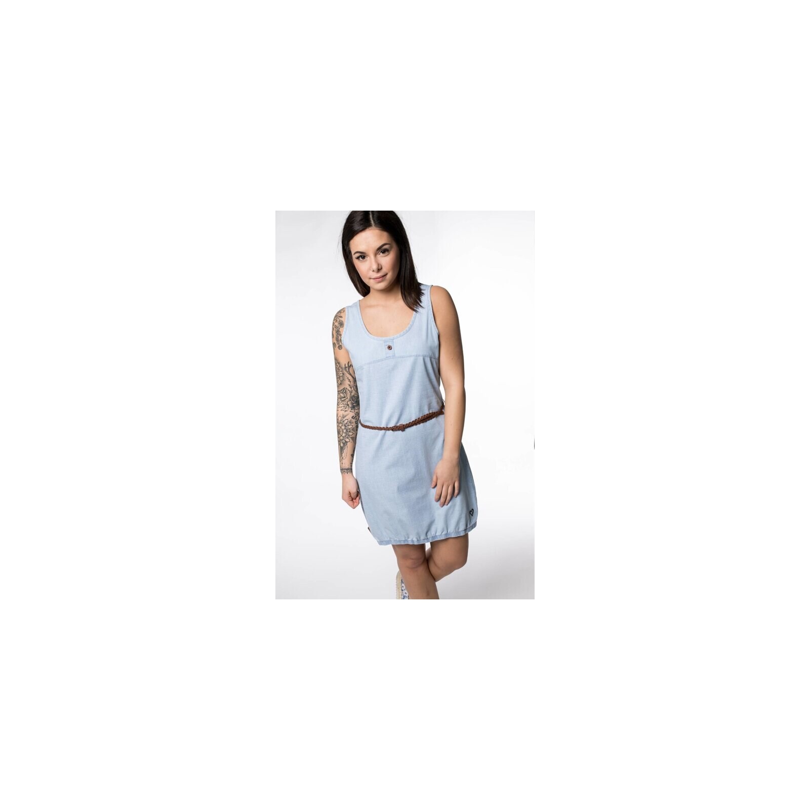 šaty ALIFE AND KICKIN - Dojaak Light Denim (LIGHT DENIM) velikost: S